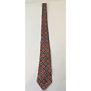 Wembley Necktie Tie Starburst Medallion Tie for Brown, Olive, Black Suit